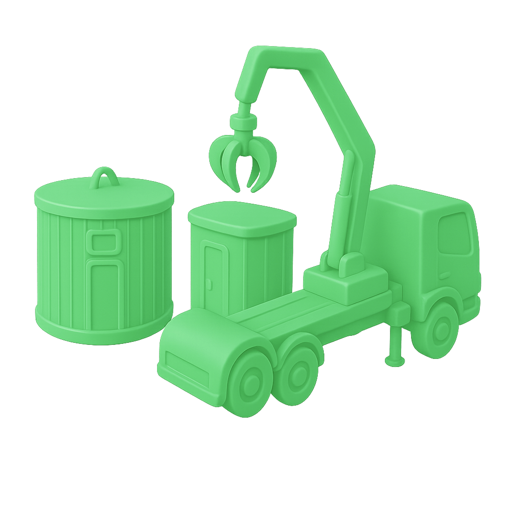 Ramassage de PAV de tri sélectif par collectivité