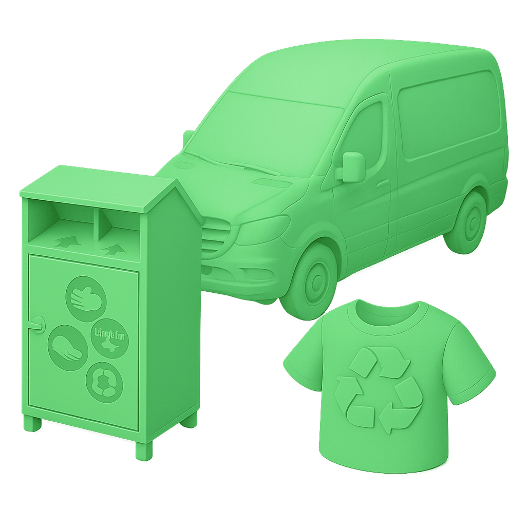 Collecte de textile sur PAV par une entreprise privée